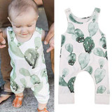 Cute Infant Baby Girl Boy Cactus Romper Jumpsuit Outfit Playsuit Clothing Toddler Boys Girls Print Rompers Casual