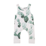 Cute Infant Baby Girl Boy Cactus Romper Jumpsuit Outfit Playsuit Clothing Toddler Boys Girls Print Rompers Casual