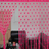 Cute Heart Line Tassel String Door Curtain Window Room Divider Curtain Valance Hot