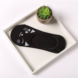 cute harajuku print cat socks women summer korean animal funny cute low cut ankle sock happy candy color sock sokken