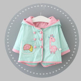 Cute giraffe Baby Winter Jacket Cotton-Padded Baby Girl Outerwear Infant Parka Toddler Girls Wear Baby Coat HW1523