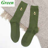 Cute Fruit Print For Women Socks Meias Retro Embroidery Long Colorful Funny Socks For Women Shoes For Girls Multicolored Socks