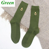 Cute Fruit Print For Women Socks Meias Retro Embroidery Long Colorful Funny Socks For Women Shoes For Girls Multicolored Socks