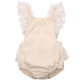 Cute Floral Toddler Baby Girls Romper Sleeveless Cotton Lace Ruffle Jumpsuit Sunsuit Clothes