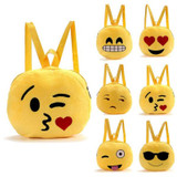 Cute Emoji Emoticon School Child Bag mochila feminina Satchel Rucksack Bags zaino rugzak Fashion Children Bags for school A19