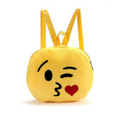 Cute Emoji Emoticon School Child Bag mochila feminina Satchel Rucksack Bags zaino rugzak Fashion Children Bags for school A19