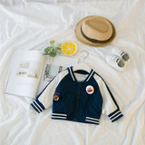 Cute Embroidery Spring Children Coat Autumn Kids Jacket Boys Outerwear Coats Active Boy Baseball Uniform Baby Clothes Clothing