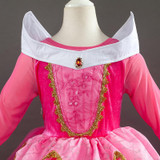 Cute Dresses for Girls 2017 Sleeping Beauty Long Sleeve Princess Dresses for Kids Girls Party Dress Christmas Cosplay Costume