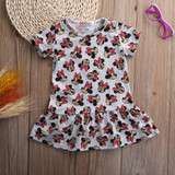 Cute Children Kids Baby Girls Dresses Clothes Child Cartoon Summer Mini Short Dress Kid Enfant Garments Clothing