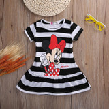 Cute Children Kids Baby Girls Dresses Clothes Child Cartoon Summer Mini Short Dress Kid Enfant Garments Clothing