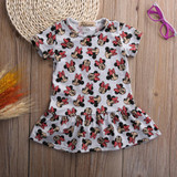 Cute Children Kids Baby Girls Dresses Clothes Child Cartoon Summer Mini Short Dress Kid Enfant Garments Clothing