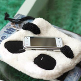 Cute Design Fluffy Panda Coin Purse Pouch Wallet Makeup Cosmetic Drawstring Bag