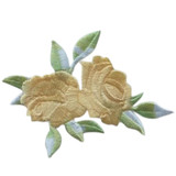 Cute Colorful Rose Applique Flowers Patch Embroidered Sew Iron on Clothes Bags Handmade DIY Craft Ornament Fabric Sticker
