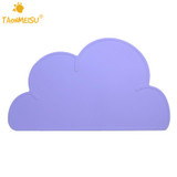 Cute Colorful Silicone Cloud Pet Pads Supplies Pet Dog Puppy Cat Feeding Mat Pad PVC Bed Dish Bowl Food Water Feed Placemat New