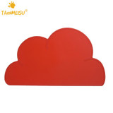 Cute Colorful Silicone Cloud Pet Pads Supplies Pet Dog Puppy Cat Feeding Mat Pad PVC Bed Dish Bowl Food Water Feed Placemat New