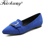 Kickway Plus Size 34-47 New Arrival 2018 Spring and Autumn Women's Loafers Loafers Women Flat Heel Shoes Boat Shoes Casual shoes