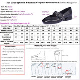 Kickway Cow Leather Shoes Woman Genuine Leather Square Toe Thick Med Heel Dress Shoes Women Buckle Fashion Mary Jane Shoes