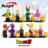 KF6030 Building Blocks Single Sale Dragon Ball Z Figures Goku Vegeta Perfect Cell Majin Gohan Bulma Bardock Bricks Children Toys