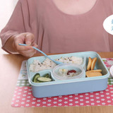 Keythemelife Portable Microwave Non-slip Bento Lunch Bowl 5+1 Food Container Storage Box with Soup Bowl Children Gift CA