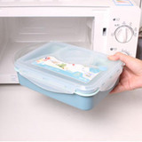 Keythemelife Portable Microwave Non-slip Bento Lunch Bowl 5+1 Food Container Storage Box with Soup Bowl Children Gift CA