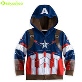 KEAIYOUHUO 2017 Winter Autumn Baby Boys Jacket For Boy Warm Outerwear Coat Kids Jacket Infant Boy Avengers Coat Children Clothes