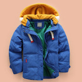 KEAIYOUHUO 2017 Autumn Winter Jacket For Boys Jacket Kids Warm Hooded Outerwear Coat Children Down Jackets Teenager Boys Clothes
