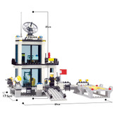 KAZI Toys Police Station Prison Figures Building Blocks Compatible Legos City Enlighten Bricks Educational Toys For Children