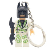 KAZI Batman DIY Keychain Figure Swim Limited Rabbit Ski Suit Batman Movie Building Blocks Edition Toys For Children