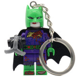KAZI Batman DIY Keychain Figure Swim Limited Rabbit Ski Suit Batman Movie Building Blocks Edition Toys For Children