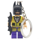 KAZI Batman DIY Keychain Figure Swim Limited Rabbit Ski Suit Batman Movie Building Blocks Edition Toys For Children
