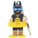 KAZI Batman DIY Keychain Figure Swim Limited Rabbit Ski Suit Batman Movie Building Blocks Edition Toys For Children