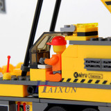 KAZI 8045 380Pcs City Crane Lift Model Building Blocks baby toys for children compatible famous brand bricks brinquedos