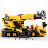 KAZI 8045 380Pcs City Crane Lift Model Building Blocks baby toys for children compatible famous brand bricks brinquedos
