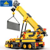 KAZI 8045 380Pcs City Crane Lift Model Building Blocks baby toys for children compatible famous brand bricks brinquedos