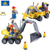 Kazi 6092 City Construction Excavator Building Block sets Compatible all brand City Toys Brinquedos Educational Bricks Gift