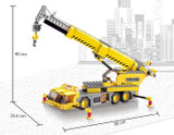 KAZI 380Pcs City Crane Lift Model Building Blocks baby toys for children compatible famous brand bricks brinquedos drop shipping