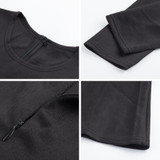 KAYWIDE Fashion Women's 3/4 Sleeve Sexy Spring Women Dress Bodycon Ruffles O Neck Office Dresses Ladis Empire Vestidos