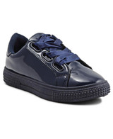 Ribbon Lace Sneakers - Navy