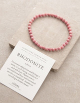 Rhodonite Mini Gemstone Energy Bracelet