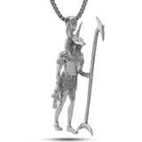 Rhodium CZ Anubis Necklace Rhodium CZ Anubis Necklace