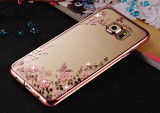 Rhinestones Soft TPU Plating Cases For Samsung Galaxy A3 A5 2016 Case A7 Samsung Galaxy J1 J5 S7 edge Cases Galaxy J3 S3 S5 Case