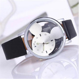 Rhinestone Watch Women 2016 Fashion Brand Luxury Mickey Mouse Casual Quartz Wristwatches Ladies Dress Clock Girl Cartoon Watch