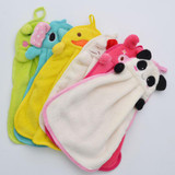 Cute Children Nursery Hand Towel Cartoon Animal Kitchen Bath Hanging Wipe Towel Cute Children Nursery Hand Towel Cartoon Animal Kitchen Bath Hanging Wipe Towel