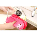 Cute Children Nursery Hand Towel Cartoon Animal Kitchen Bath Hanging Wipe Towel Cute Children Nursery Hand Towel Cartoon Animal Kitchen Bath Hanging Wipe Towel
