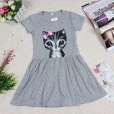 Cute Cat Summer Toddler Baby Girls Princess Dress Party Kids Tulle Tutu Dress Baby Girl Dress