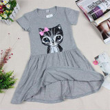 Cute Cat Summer Toddler Baby Girls Princess Dress Party Kids Tulle Tutu Dress Baby Girl Dress