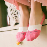 Cute Cat Boat Socks Women Summer Anlimal Funny Sock Girls Cartoon Low Cut Sweet Invisible Candy Slippers Socks