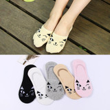 Cute Cat Boat Socks Women Summer Anlimal Funny Sock Girls Cartoon Low Cut Sweet Invisible Candy Slippers Socks