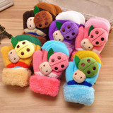 Cute CartoonThicken Hot Knitted Infant Baby Girls Boys of Winter Warm Gloves