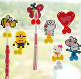 Cute Cartoon suction cup toothbrush holder hooks hanger bathroom set accessories
